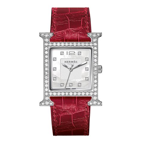 heure h watch hermes|Hermes watch diamond.